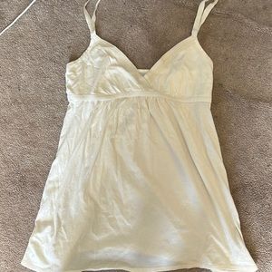Ivory babydoll tank top